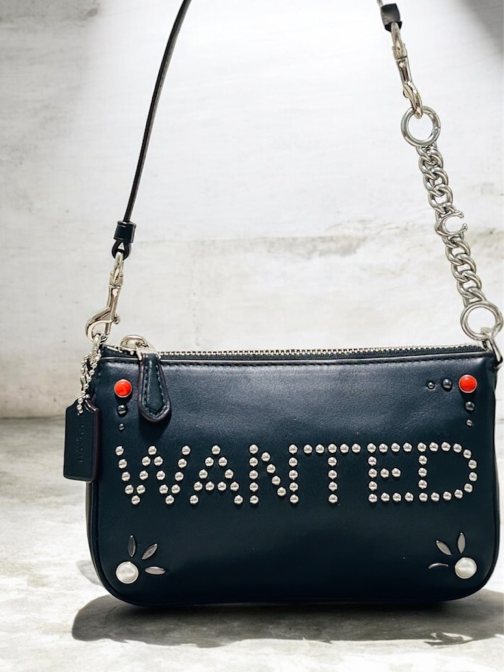 COACH Nolita “WANTED” Western Rivets Demi Shoulder Bag